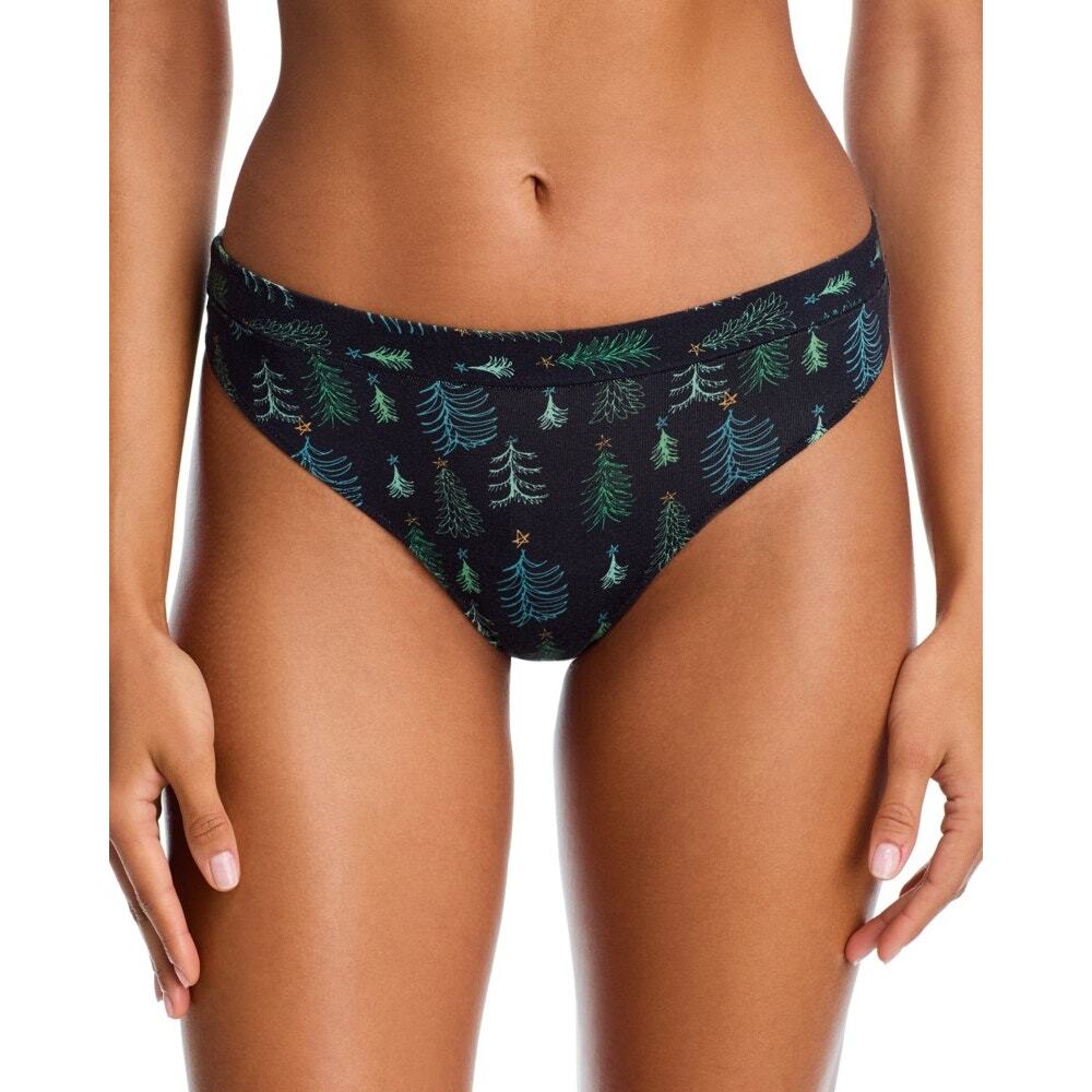 MeUndies Ultra Modal Feel Free Thong Panty Festive Forest Small - Picture 2 of 3